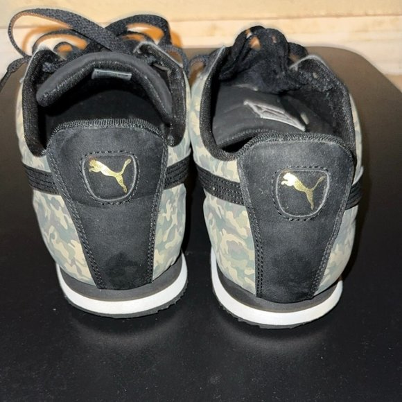 Puma Roma Classic Mens Running Trainers Sneakers Suede Camo (Size 12) - Picture 4 of 5